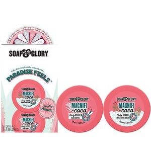 SOAP & GLORY Skincare Set Body Butter Body Scrub Gift Set Lotion Shower Gel